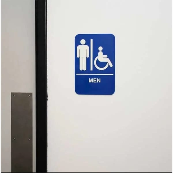 Men/Accessible Sign, 695631