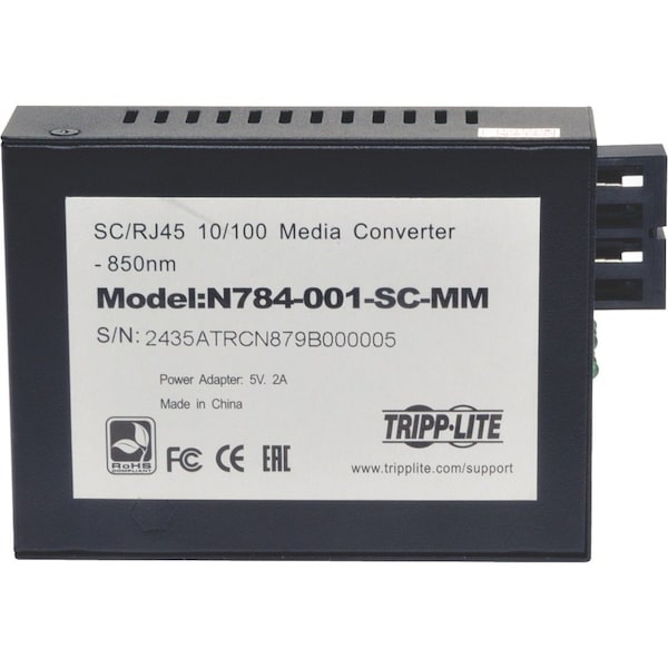 Fiber Converter,10/100 SC,Multimode