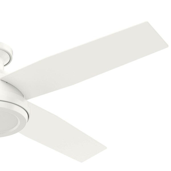 Decorative Ceiling Fan, Low Pro, 52 Blade Dia., 1 Phase, 120