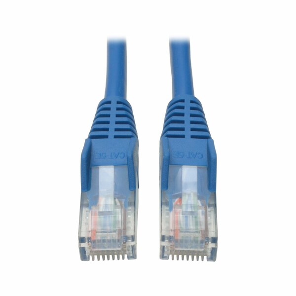 Cat5e Cable,Snagless,Molded,M/M,Blue,6ft