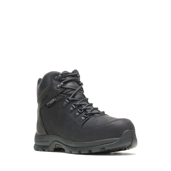 Size 7 Men's 6 In Work Boot Steel Work Boots, Black