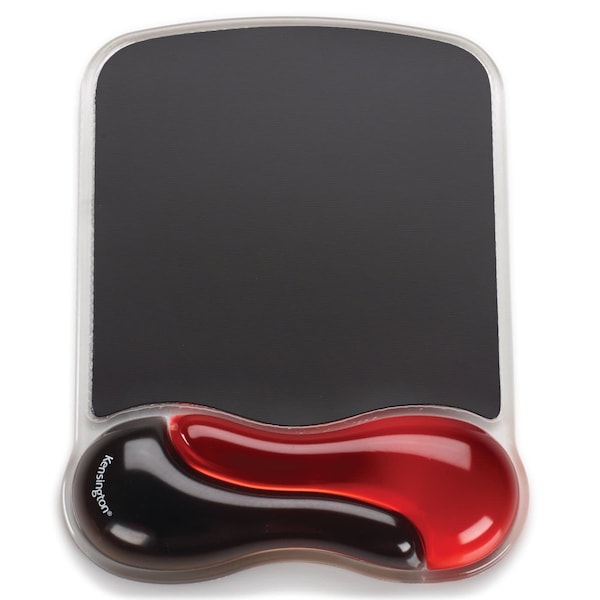 Mouse Pad Wrist Rest,Red,Duo Gel