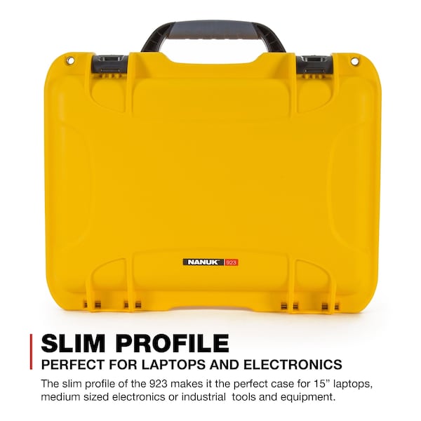 Case With Foam (TSA Latches),Yellow