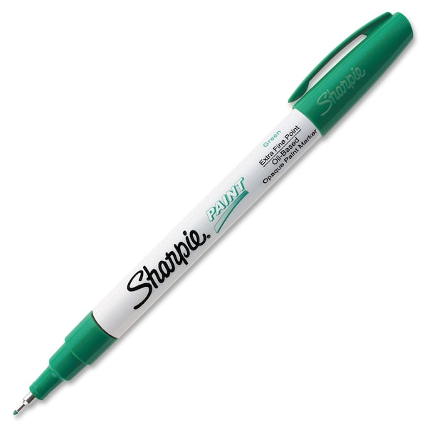 Paint Marker,Extra Fine Point,Green,PK12