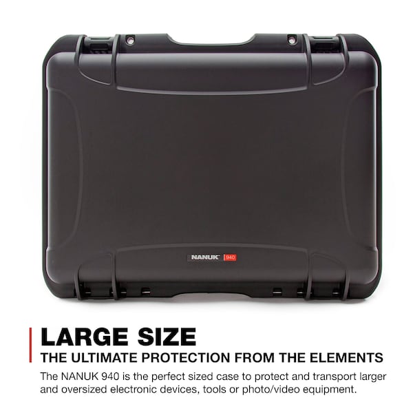 Black Protective Case, 21.7L X 16.9W X 8-1/2D