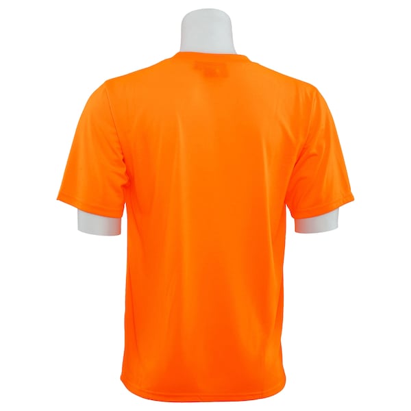 T-Shirt,Short Sleeve,Hi-Viz,Orange,XL