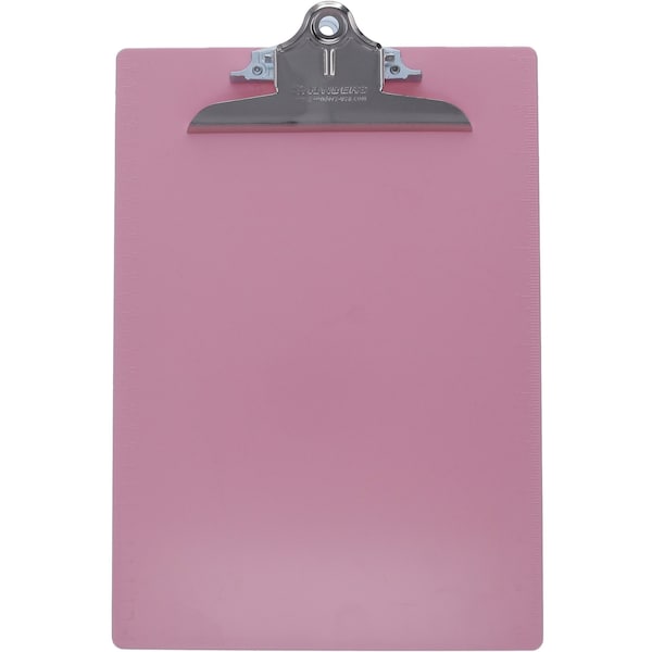 8-1/2 X 11 Plastic Clipboard 1, Pink