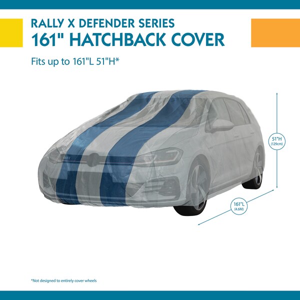 Silver Hatchback Cover Rally X,13Ft5