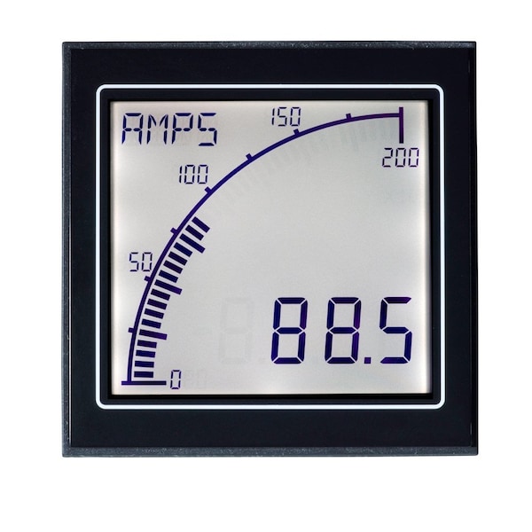 Analog Panel Meter,AC,68mm X 68mm,Screw