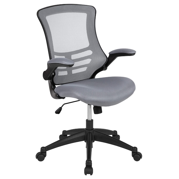 Mid-Back Dark Gray Mesh Ergonomic Task Desk Chair