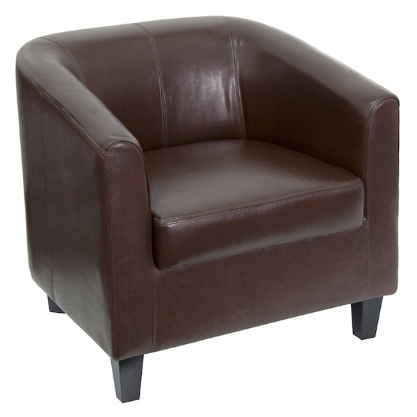 Lounge Chair,29L28H,Sloping,LeatherSeat,TransitionalSeries