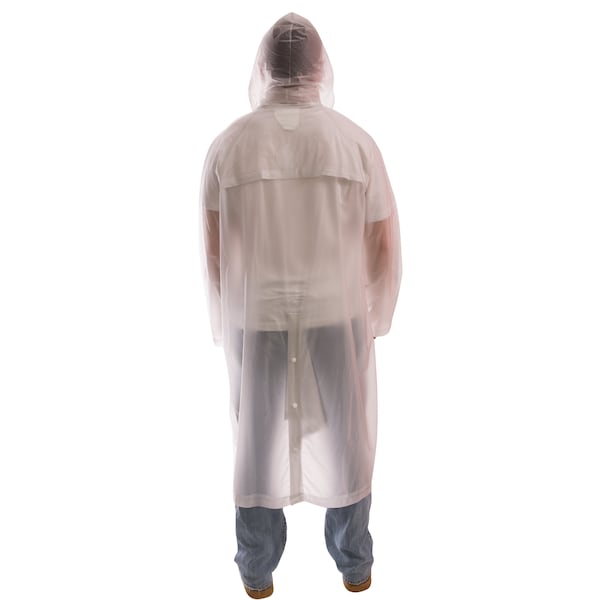 Raincoat,PVC,Clear,L, 48