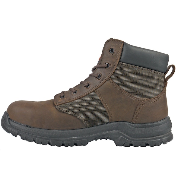 Size 10.5 Men's 6 In Work Boot Steel Work Boot, Brown