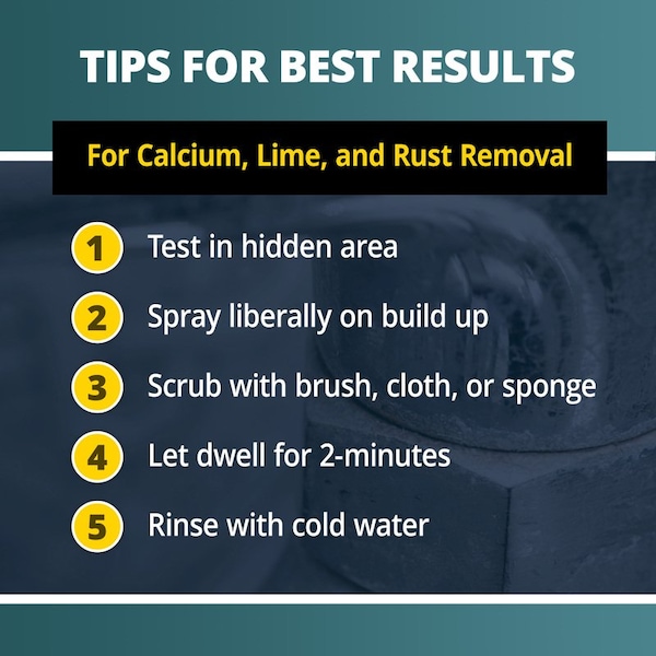 Calcium, Lime/Rust Remover,5 Gal,Bucket