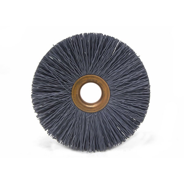 CY312500SCF Abrasive Nylon Copper Center Wheel, 3.5 Dia., 500SC, .625 Arbor Hole, 1.187 Trim