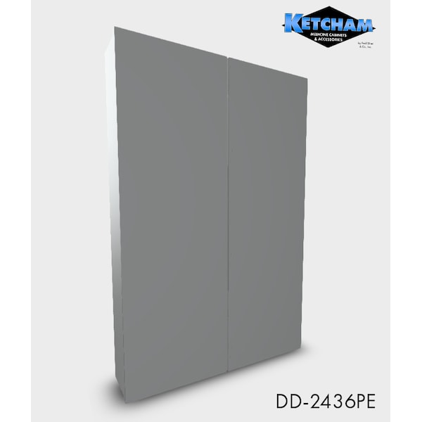 24 X 36 Surface Mounted Polished Edge Dual Door Cabinet