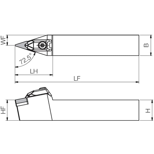 Turning Toolholder,DVVNN 2525M16