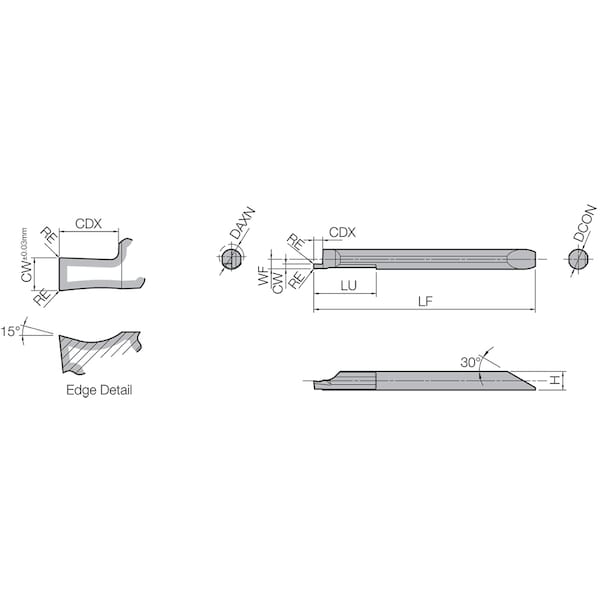 EZFGR 050040150 GW05 Grade Uncoated Carb