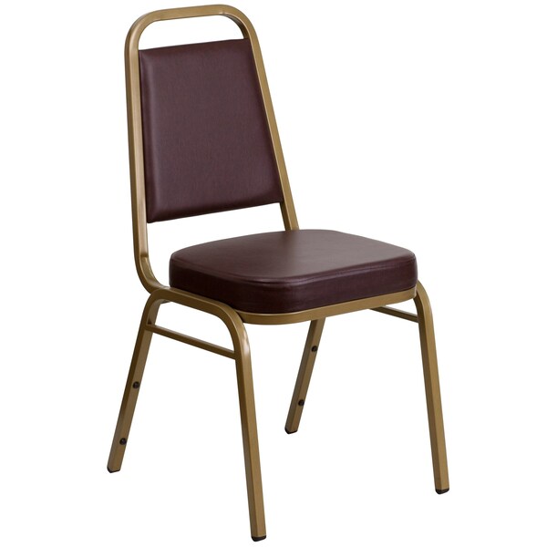 BrownBanquet Chair,20-1/4L36H,VinylSeat,HerculesSeries