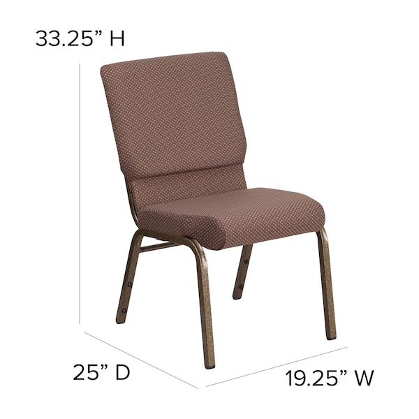 Church Chair,25L33-1/4H,FabricSeat,HerculesSeries