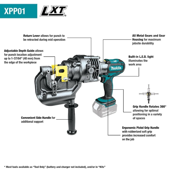 18V LXT® 5/16 Metal Hole Puncher Kit (5.0Ah)