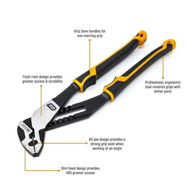 Tongue And Groove Plier,12 Straight Ja