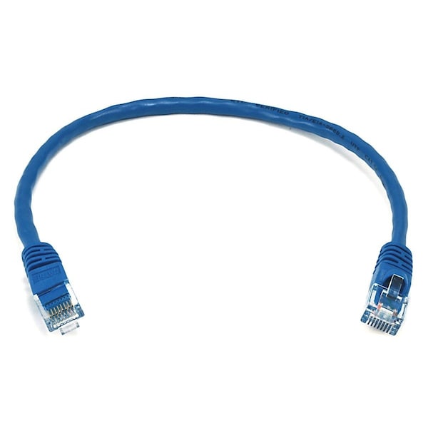 Ethernet Cable,Cat 5e,Blue,1 Ft.