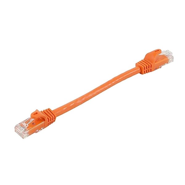 Ethernet Cable,Cat 6,Orange,0.5 Ft.