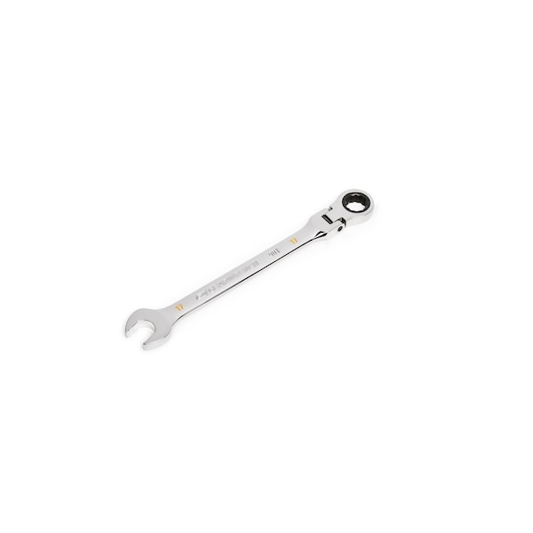 17mm 90-Tooth 12 Point Flex Head Ratcheting Combination Wrench