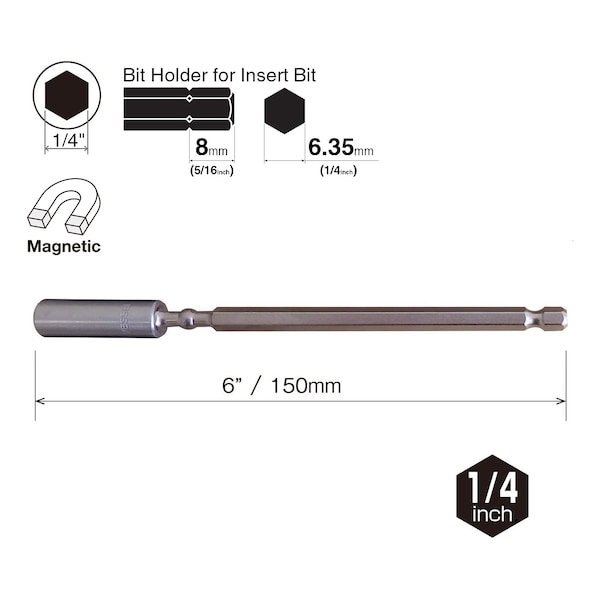 IMPACT BALL Torsion Bit Holder H1/,PK10