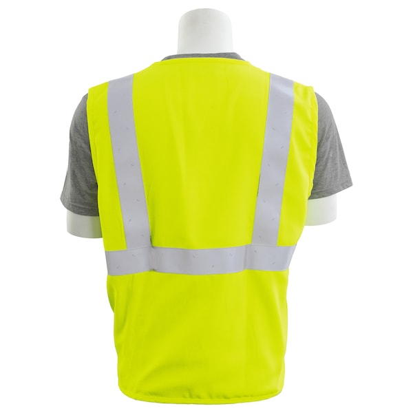 Vest,Flame Resistant,Solid,Lime 4X