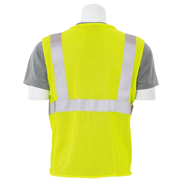 Safety Vest,Flame Resistant,HiViz,Lime,L
