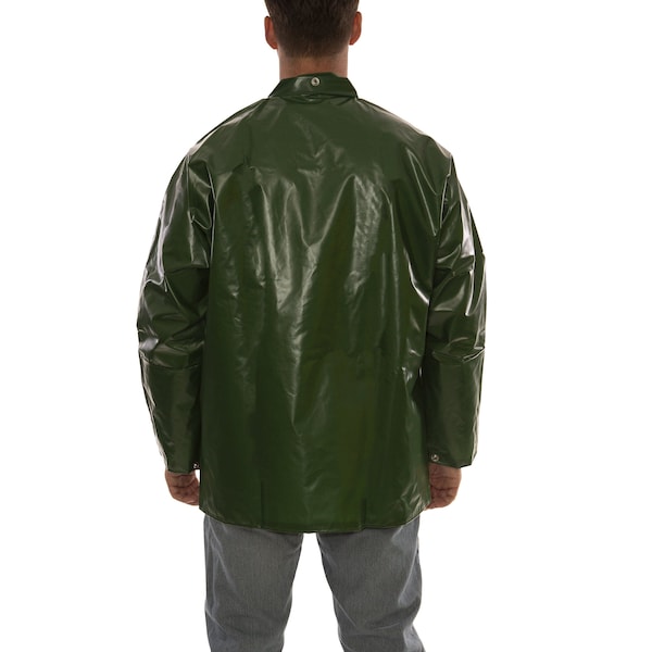 Rain Jacket,L,Grn,Unisex,0.25mm Thick