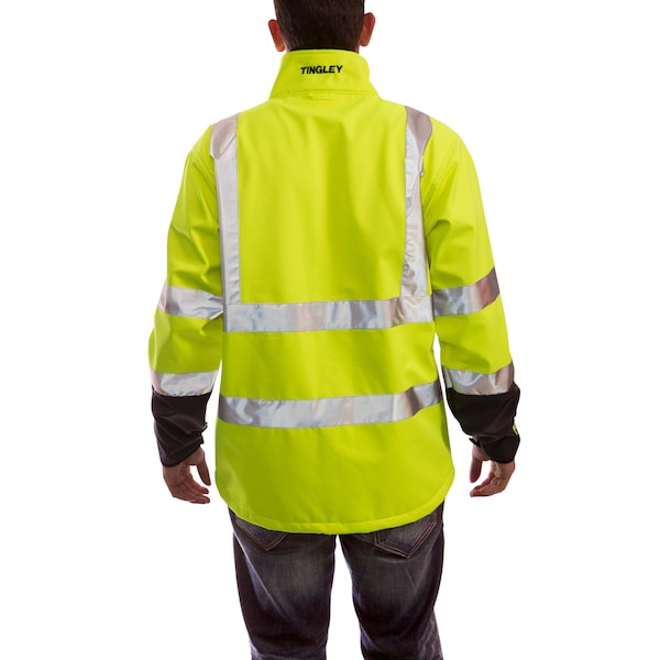 Phase 3 Breathable Rain Jacket, Hi-Vis Yl/Green, 5XL