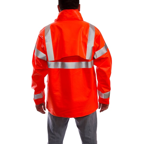 Eclipse Arc Flash Rain Jacket, Cat 2, Orange, S