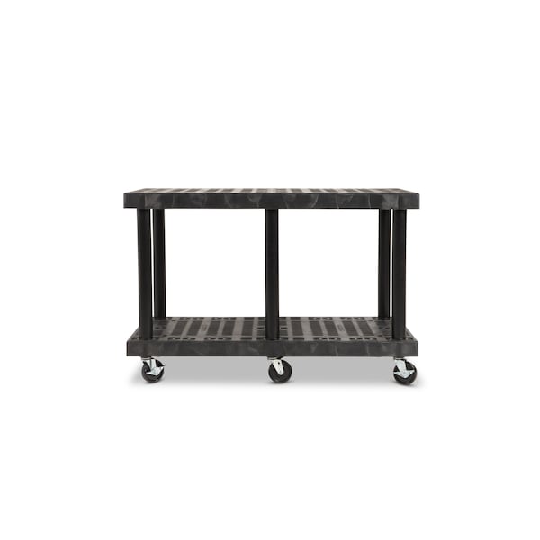 Recycled HDPE Modular-Kart, 2 Shelves, 750 Lb