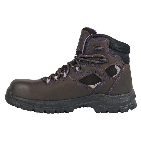 Womens Lacy Brown Composite Toe Hiker,