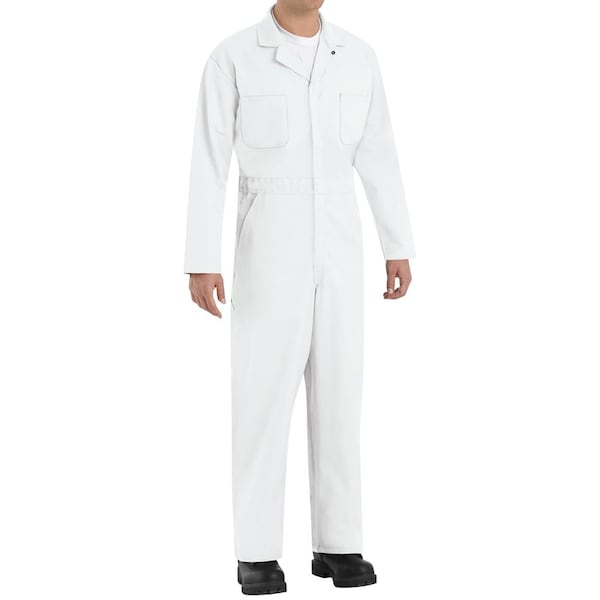 Coverall,Chest 52In.,White