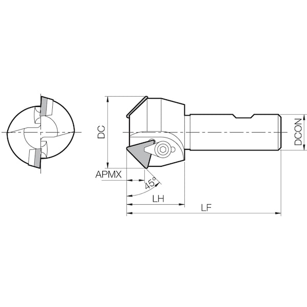 MTP 4515075W Standard Length Shank