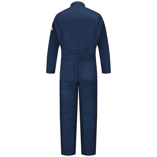 Flame-Resistant Coverall,Navy,L