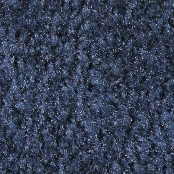 Plush Mat, Deeper Navy 3' X 5', Smooth Backing