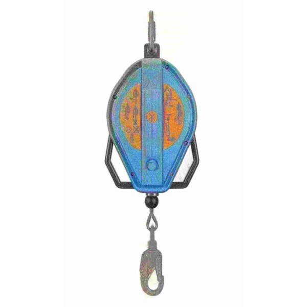 Self Retracting Lifeline, 50 Ft., 310 Lbs., One Person Weight Capacity, Blue