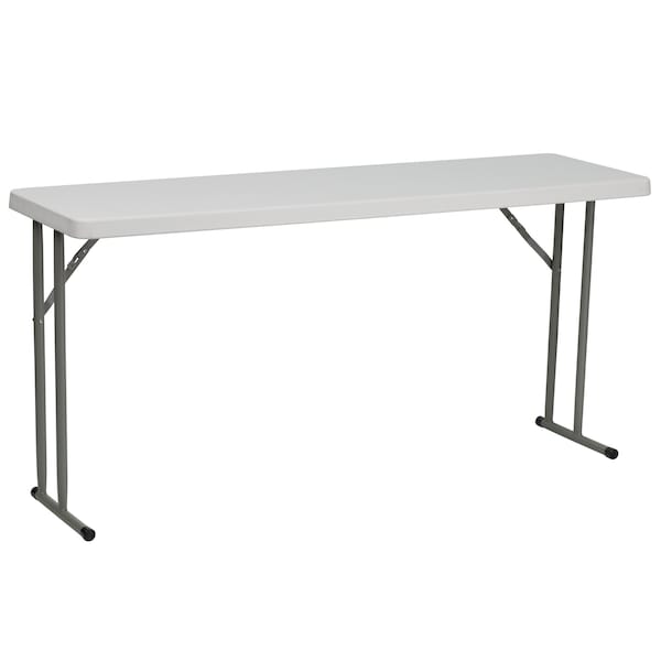 Rectangle Training Table, 18 X 60 X 29, Plastic Top, White