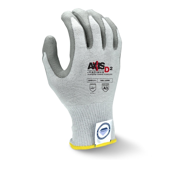 Cut Resistant Coated Gloves, A3 Cut Level, Polyurethane, 2XL, 1 PR