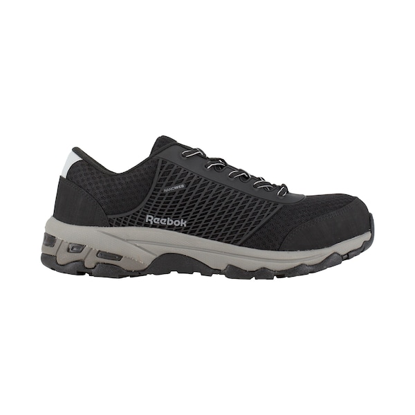 Athletic Style Work Shoes, Black, 12W,PR