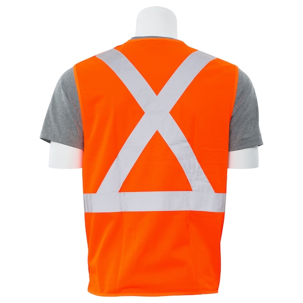 BreakAway Vest,Cl 2,XBack,HiViz,Orange,L