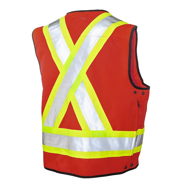 Surveyor Safety Vest,S31321-RED-3XL