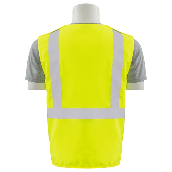 Safety Vest, Woven Oxford, Hi-Viz, Lime, 3XL, Standards: ANSI Class 2