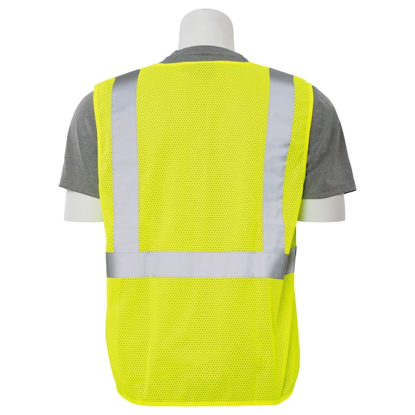 Safety Vest,Economy,Hi-Viz,Lime,L