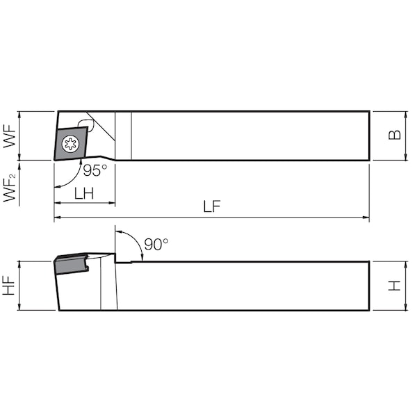 Turning Toolholder,SCLNR 1010K07FF